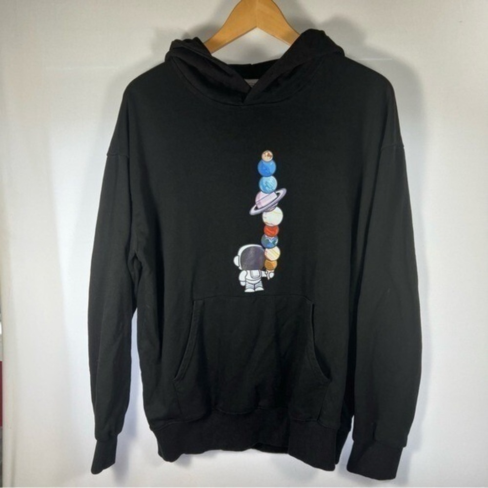 TEMU‎ Astronaut & Planet Print Hoodie for MEN - Picture 3 of 16